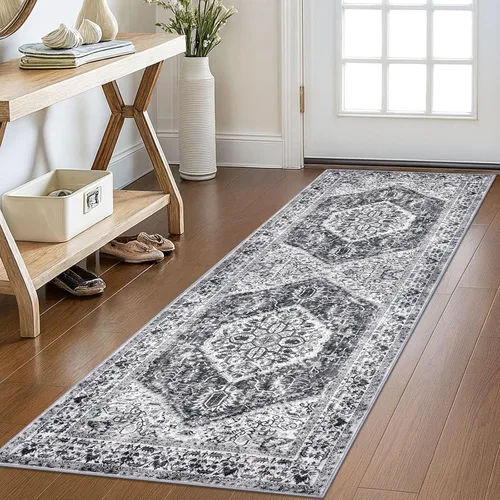 Miniatura 170 de KOZYFLY Alfombra Pequeña de Área 2x3 Pies Alfombras para Entrada Lavable Boho Alfombra de Entrada Antideslizante Tapete de Puerta Interior Entrada