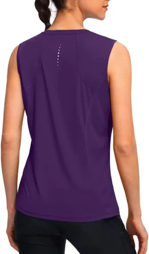 YYV Camisetas de tirantes de entrenamiento para mujeres, ligeras, camisetas sin mangas para mujeres, tops de corte holgado para atletismo, correr,
