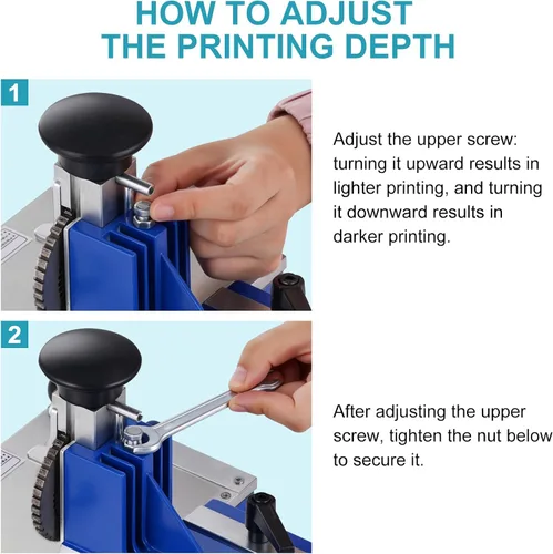 Miniatura 7 de Máquina de Estampado de Placa Metálica Semiautomática, Estampador en Relieve para Etiquetado, Impresora de Etiqueta de Perro