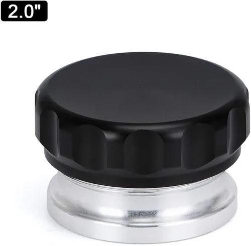 Miniatura 2 de PTNHZ OD 2"/50.8mm Tapa de cuello de llenado de aluminio forjado en billete para tanque de combustible, aceite y agua en color negro