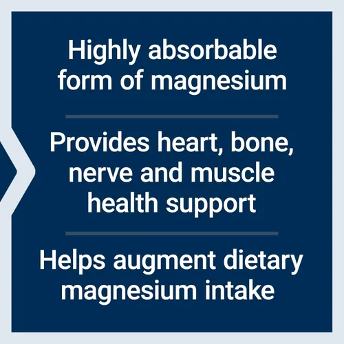 Miniatura 5 de Life Extension Glicinato de Magnesio, Salud Cardíaca, Salud Ósea, Apoyo para Nervios y Músculos, Altamente Absorbible, Sin Gluten, Sin OMG