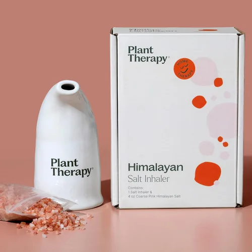 Miniatura 6 de Inhalador rellenable de sal del Himalaya rosa con sal de cristal rosa del Himalaya.