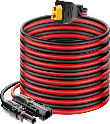 Miniatura 7 de Ansoufien Cable Conector de Panel Solar a Conector XT60 de 1 pie, Cable de Extensión de Carga Solar de 10 AWG Solar a XT60 XT60 (Enchufe Hembra)