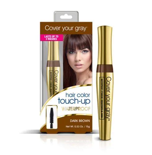Miniatura 11 de Cover Your Gray Cepillo impermeable para el color del cabello, marrón medio, 0.53 onzas