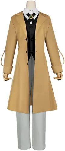 Miniatura 3 de Buyoem Dazai - Disfraz de cosplay para Halloween, Navidad, anime, Chuuya, cosplay, uniforme para adultos, hombres y mujeres Color2