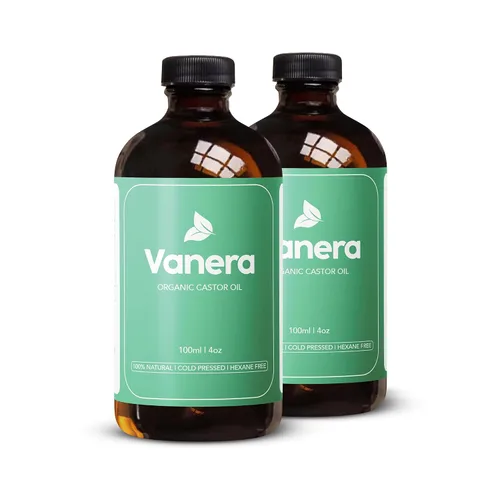 Aceite de ricino orgánico – 100% orgánico certificado por proveedor, sin hexano, aceite de ricino prensado en frío para hidratación de la piel,