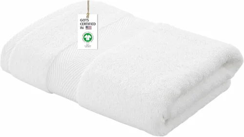 Miniatura 57 de Toallas 100% algodón orgánico de 22.93 oz/m² de felpa al tacto de secado rápido, paquete de 12 toallas de lavado de algodón orgánico, certificado