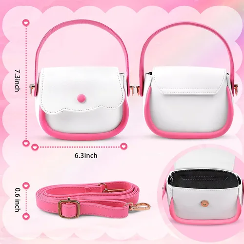 Miniatura 5 de GJZZ Bolsa de juego para niñas pequeñas, juego de monedero para niños pequeños, juguetes de maquillaje para niñas de 3, 4, 5, 6, 7 años, regalo