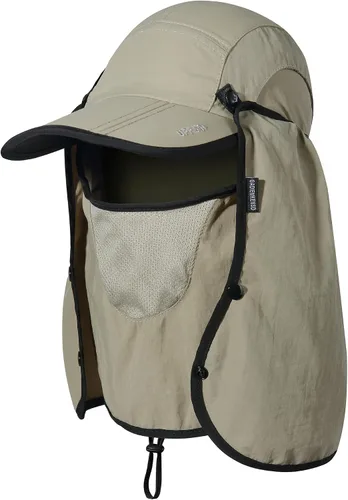 Miniatura 10 de GADIEMKENSD Sombrero de pesca plegable UPF 50+ 360 para exteriores