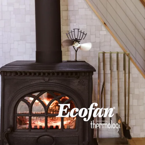 Miniatura 9 de Ecofan UltrAir, Ventilador a calor, para horno a leña, mediano, hecho en Canadá., NA, Nickel Blade, M Níquel