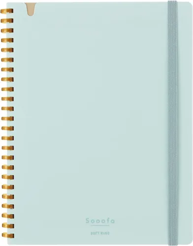 Miniatura 15 de KOKUYO Sooofa - Cuaderno gráfico de 7.2 x 5.5 pulgadas, cuaderno de anillo suave para mujer, cuadrícula de 0.157 in, 80 hojas perforadas, negro