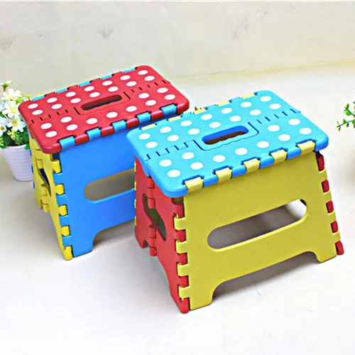 Miniatura 6 de Magik Paquete de 2-4 taburetes plegables plegables antideslizantes y ligeros para pie de cocina de 7 pulgadas (color al azar, paquete de 2)