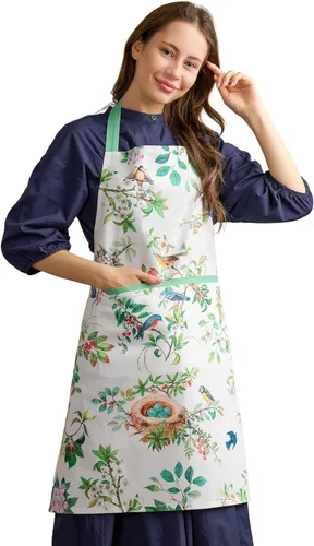 Miniatura 74 de Maison d' Hermine Delantal 100% de algodón para mujeres con bolsillo de cocina delantal de chef para hombres para cocinar primavera verano 001
