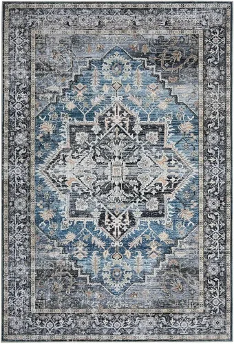 Miniatura 17 de COZYLOOM Alfombra vintage de 2 x 6 pies, estilo oriental con estampado floral, envejecida, estética, bohemia, de felpilla, para entrada, pasillo