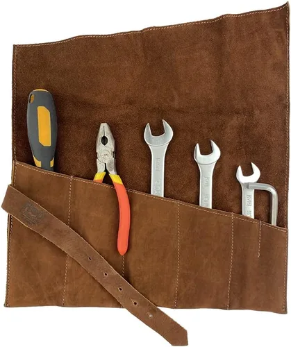 Miniatura 5 de Hide & Drink, Bolsa enrollable grande para herramientas (6 ranuras), bolsa de mano portátil, almacenamiento de taller, organizador de herramientas