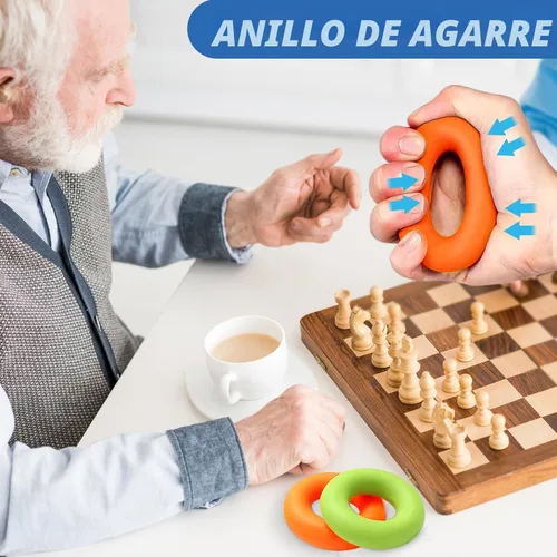 Miniatura 4 de roygra Entrenador de fuerza de agarre (paquete de 8), fortalecedor de antebrazo, pelotas de estrés para adultos, dispositivos de fortalecimiento