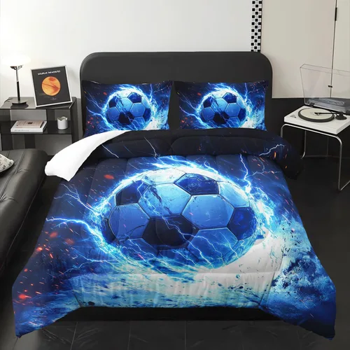 Miniatura 13 de Edredón Colorido de Neón de Camión de Carreras Todoterreno 3 Piezas Tamaño Twin Juego de Ropa de Cama de Coche de Carreras de Velocidad Genial