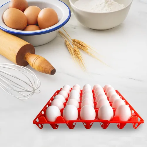 Miniatura 8 de 8 cajas de plástico para huevos para 30 huevos, cajas apilables para huevos con capacidad para múltiples huevos para granjeros de pollos domésticos