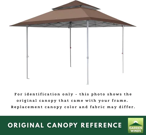Miniatura 8 de Garden Winds Cubierta superior de repuesto RipLock 350 reforzada compatible con AbcCanopy, MasterCanopy, Cooshade 13 x 13 pies de pierna recta