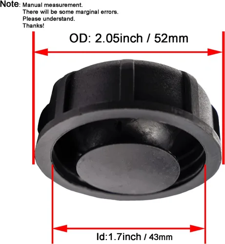 Miniatura 7 de JMCHstore Tapa del depósito de combustible de ventilación para Coleman RB100 Monster Moto 80cc MM-B80, tapa de gas atornillada para Motovox MBX10