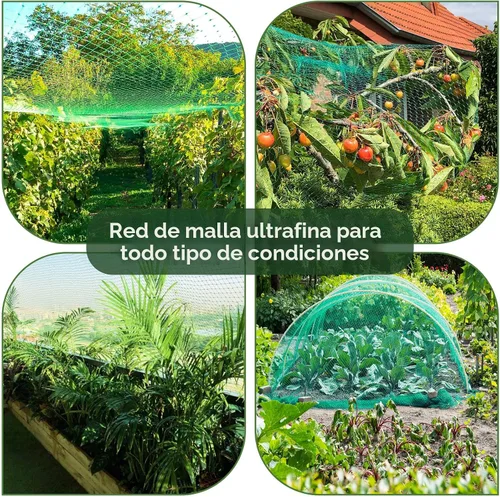 Miniatura 5 de Ruolan Red para pájaros para jardín, protege plantas vegetales y árboles frutales, 13 x 20 pies, red de plástico para pájaros, ciervos, ardillas