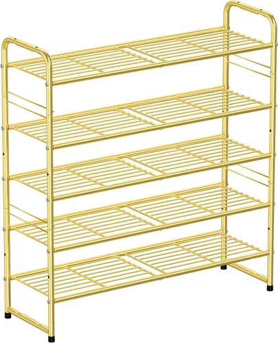 Miniatura 11 de SUFAUY - Estante para zapatos apilable de 2 niveles, zapatero para entrada, con gran capacidad, organizador de calzado para dormitorio, rejilla