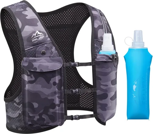 Miniatura 17 de Zelvot Chaleco para Correr para Mujeres y Hombres, Patente Original de EE. UU., Chaleco de Hidratación para Correr con Correas de Pecho Ajustables