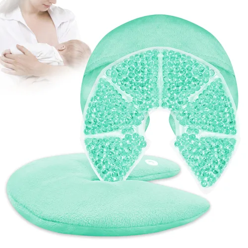 Miniatura 7 de Paquete de terapia de mama con cuentas de gel frío y caliente, paquetes de hielo para lactancia materna, alivio para la lactancia materna, dolor