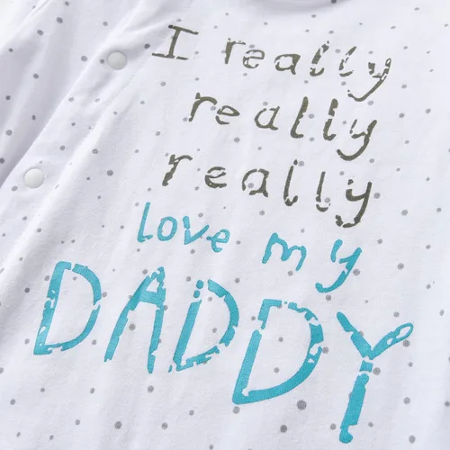 Miniatura 6 de KuKitty Mameluco con estampado de letras para bebés y niñas