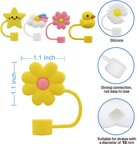 Miniatura 3 de Tapa con pajita para vaso Stanley, tapa superior compatible para vaso de 30 y 40 oz con asa, tapas reutilizables a prueba de polvo de 10 mm 0.4 6
