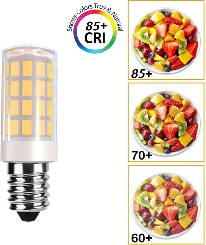 Miniatura 5 de Bombilla LED E14 E14, bombilla de base europea E14, bombilla de campana de cocina E14, bombilla de araña de 120 V de repuesto para lámpara de sal