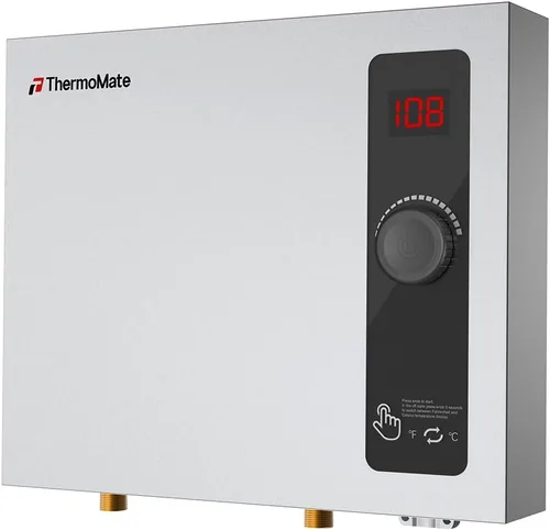 Miniatura 11 de Calentador de agua sin tanque eléctrico 120V, ThermoMate 3500W pequeño bajo demanda, calentador de agua caliente instantáneo con pantalla