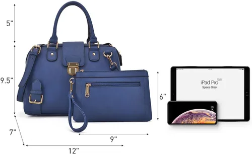 Miniatura 5 de Dasein - Bolso de mano para mujer, diseño de barril, cuero vegano, bolso de hombro, con asa superior, a la moda, bolso de trabajo