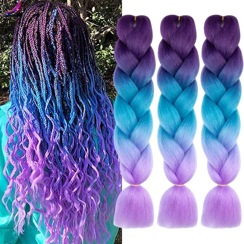 Miniatura 22 de Beige (613#) 6 paquetes de cabello trenzado de 24 pulgadas, de fibra sintética, sin picazón, extensiones de cabello para trenzar jumbo, textura