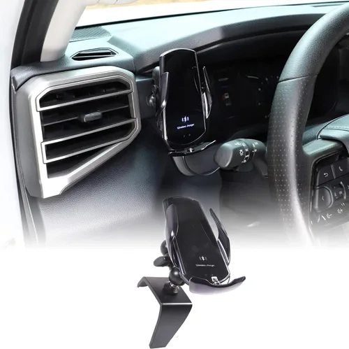 Miniatura 7 de CHEAYAR Soporte de teléfono para automóvil compatible con Toyota Tundra/Sequoia 2022-2023, soporte para teléfono de automóvil, soporte de teléfono