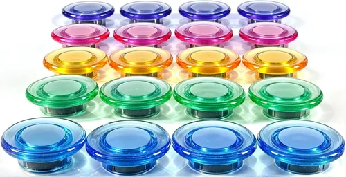 Miniatura 20 de Qualsen Imanes para nevera, 20 imanes para refrigerador, pequeño imán para pizarra blanca, mini imán lindo para refrigerador, casillero, pizarra 10