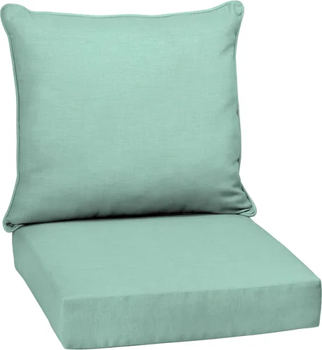 Miniatura 25 de Arden Outdoor Deep Seat Cushion Set, 24 x 24 pulgadas, Cojín para exteriores resistente al clima, a la lluvia y a la decoloración para silla, sofá