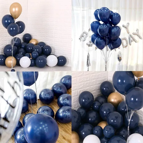 Miniatura 2 de Paquete de 100 globos redondos de helio de 12 pulgadas para decoración de bodas, cumpleaños, Navidad, fiestas (morado claro)