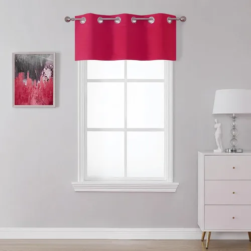 Miniatura 12 de SeeGlee Coffer - Cortina opaca con ojales en la parte superior, color marrón, cortinas con aislamiento térmico para cocina