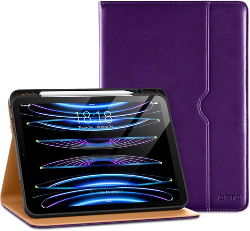 Miniatura 10 de DTTO para iPad Pro 12.9 6ª / 5ª / 4ª / 3ª generación Funda 2022/2021/2020/2018, Funda de cuero tipo folio con soporte integrado para lápiz Apple