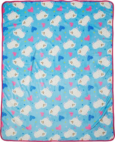 Miniatura 7 de Unicorns & Robots Almohada de cordero para niños con manta, cojín acogedor de animales de felpa, cojín acogedor para sala de juegos y decoración