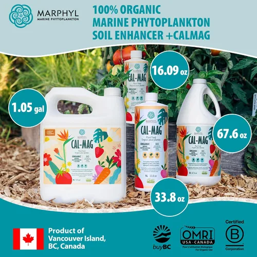 Miniatura 8 de MARPHYL Fertilizante líquido orgánico CALMAG, calcio + magnesio, corrige las deficiencias comunes de las plantas, para jardín, flores, verduras