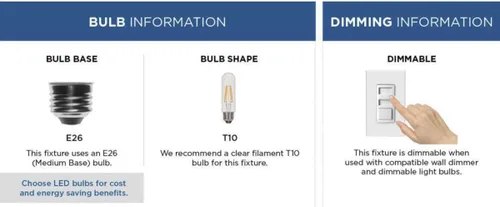 Miniatura 4 de Progress Lighting Walcott Collection - Farol de pared de transición para exteriores, 1 luz, cristal transparente, bronce antiguo