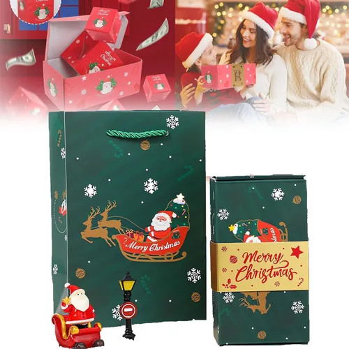 Docxide Seeroze Caja de regalo sorpresa, Joyjoyset – Juego de caja de regalo sorpresa, caja de regalo sorpresa explosión Navidad, caja de regalo