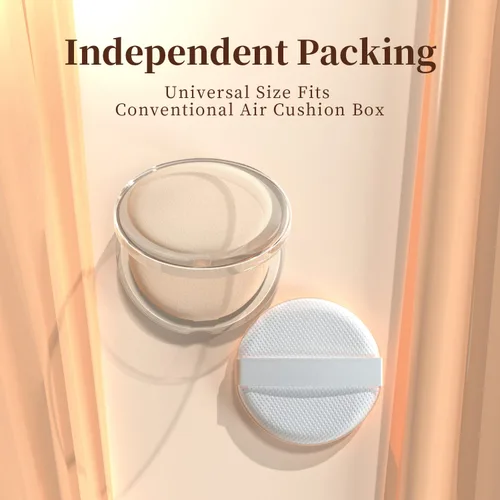 Miniatura 2 de MOHOPE 8 piezas de esponjas de maquillaje con almohadilla de aire para base con caja portátil Esponja de mezcla sin látex para líquido, crema