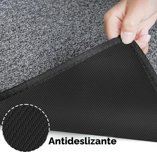 Miniatura 5 de AREDO Alfombra de pasillo con parte trasera de goma antideslizante, alfombra de piso suave lavable para cocina, pasillo, entrada interior, Negro