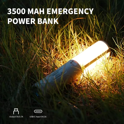Miniatura 7 de Allspark - Luz de camping plegable recargable con soporte, impermeable, colgante LED, luces de tienda de campaña magnéticas, regulables, con trípode