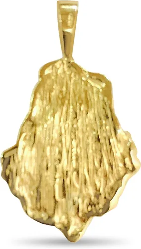 Miniatura 2 de TEX Colgante de pepita de oro amarillo de 14 k, 1.732x1.063 in