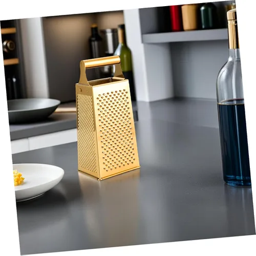 Miniatura 4 de Rallador de acero inoxidable resistente para queso y verduras, versátil rebanador de cuatro caras para papas, jengibre y más herramienta de cocina