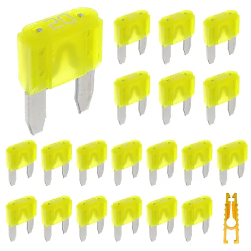 Miniatura 4 de 20 piezas de mini fusible de hoja y 1 extractor de fusibles 2A 32V golpe rápido para fusibles de repuesto para automóvil/RV/camión/motocicleta/barco